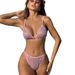 2025 Women's Sexy Sequin Two Piece Swimsuit Bikini Halter Neck European American Style TUME Cross Border E Commerce_ecoleips.com