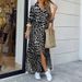 2025 New Fashion: Cross-Border European And American Spring/Summer Casual Leopard Print Fashionable Slit Extra-Long_ecoleips.com