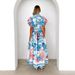 Cross-border In-stock 2025 Summer New Fashion Casual Tie-dye Printed Long Dress For Women_ecoleips.com