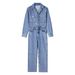 Aria Basics New Spring Autumn Women's Fashion European And American Style Suit Collar Pocket Decorated Waist-Cinching Straight-Leg_ecoleips.com