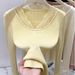 Women's French Style Low Cut Lace Slim Fit Knit Top Long Sleeve Base Layer Alluring Pure High End Sweater for Autumn Winter_ecoleips.com