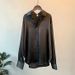 2025 Satin Women's 2025 New Versatile Hanging Top Design Sense Niche Hong Kong Style Shirt Long Sleeved_ecoleips.com