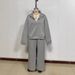 European American Cross-border Women's Fashion Half-zip Pullover Sweatshirt Pants Two-piece Set, Loose Casual Autumn And_ecoleips.com