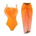 Women’s Clothing Backless Sexy New One Piece Swimsuit Women's Mesh Beach Skirt Swimsuit Suit_ecoleips.com