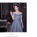 Shiny Evening Gown 2025 New Model, Off-the-shoulder, Light Luxury, Niche, Slim-fit, High-end, Elegant Host Dress For_ecoleips.com