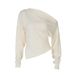 2025 Summer New Fashion Simple Asymmetrical Shoulder Stretch Slim Fit Split Long Sleeve T-Shirt Wholesale_ecoleips.com