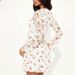 AD096 European And American Cro-border Pure Deire Exy Fahion Quare-neck Lace-printed Long-leeve Bodycon Mini_ecoleips.com