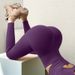 Women's Clothing Yoga Pants Peach Buttocks No Embarrassing Line Tights Sports High Elastic Base Fitness Buttocks Yoga Pants_ecoleips.com