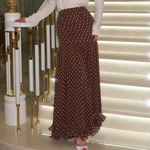 European And American Women's Summer Fashion Casual Ruffled Slim Fit Fishtail Skirt Cross Border Foreign Trade 2026 New Arrival_ecoleips.com