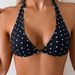 2026 New Polka Dot Black Two-piece Bikini Triangle Neck Swimsuit Women Factory Direct Sales_ecoleips.com