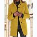 Vintage Wool Blend Coat – Fall/Winter Women’s Stand Collar Button Jacket (Navy/Beige/Caramel, S-5XL)_ecoleips.com