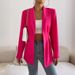 2024 New Foreign Trade Fashion For Women: Elegant And Stylish Solid Color Single-Breasted Long-Sleeve Blazer, Light_ecoleips.com