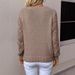 Elegant V-Neck Long Sleeve Knit Top With Lace Detailing – Breathable & Stylish Women’s Casual Blouse For Fall & Spring_ecoleips.com