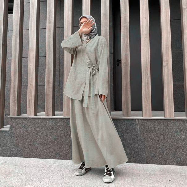 Skirt Suit Clothing Fashion Large Size Open Shirt Dress_ecoleips.com