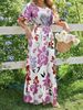 2025 Summer New European And American Women's Floral Art Print Elegant Dress_ecoleips.com