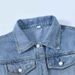 Women's Clothing Retro Blue Denim Loose Vintage Blue Denim Jacket - Relaxed Fit Korean Style Oversized Coat With Distressed Details For Men & Women_ecoleips.com