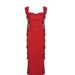 Women's Sexy Backless Suspender Dress Summer New Arrival Fashionable Solid Color Ribbon Detail Clothing_ecoleips.com