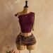 Girl's Retro Tassel Frayed Shorts Set With One Shoulder Metal Decoration Cropped Top In Style Hot_ecoleips.com