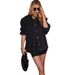 Women's Clothing Washed Denim Jacket Women's Casual Loose Long Sleeve Jacket Tops_ecoleips.com