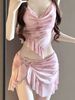 Women's Three Piece Mesh Bikini Swimsuit Set Slimming Concealing Tummy Sexy Pure Alluring Charm Sophisticated Conservative Feel_ecoleips.com