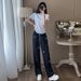 Women's Clothing Fashionable And Stylish Age Reducing And Slimming Short Sleeved Wide Leg Pants, Two Piece Suit_ecoleips.com