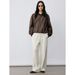 Aria Basics No Returns Or Exchanges, Baseball Collar Short Leather With Cotton Lining, Women's High-end American Retro Biker Jacket,_ecoleips.com