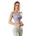 Plus Size Front Zipper Sports For Women High Impact Shockproof Running Fitness Bra With Fixed Chest Pads Yoga Vest_ecoleips.com