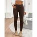 Casual Style Women's Yoga Pants Are Thin And High Elastic, Solid Color, High Waist, Hip Lift, Daily Commuting Exercise_ecoleips.com