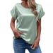 Summer Fashion Supply: Ol-Style Color T-Shirts With Round Neck And Straight-Cut Design, Available In One-Stop Source._ecoleips.com