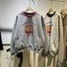 Real Shot Color Block Fleece Lined Thickened Sweatshirt For Women, Autumn Winter 2024 New Loose Long Sleeve Top Thin_ecoleips.com