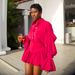 Summer Fashion Design Women's Long Sleeved Shirt And High Waisted Skirt Set European And American Style Niche Clothing_ecoleips.com