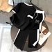 Women's Clothing Summer Women's Fashion Set Letter Print Short Sleeve Top And Drawstring Pants For Formal & Casual For Women_ecoleips.com