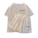 Women's Clothing In Summer Loose White Short Sleeved Shorts Student Two Piece Suit Trendy_ecoleips.com