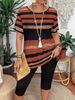 Women's Clothing New Style Sleeveless Two Piece Suit Female Thin Printed Casual Suit_ecoleips.com
