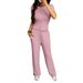 DiYun European And American Vacation Short-Sleeve T-Shirt Casual Long Pants Set Women's Clothing 2026_ecoleips.com