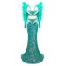 Women's Clothing Festival Wear Party Captain Sleeve Feather Splicing Sequins Heavy Long Skirt_ecoleips.com