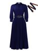Women's Clothing Autumn New Fashion Temperament Solid Color Large Size Dress_ecoleips.com