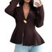 European And American Style Small Blazer 2026 New Cross-Border Fashionable Slim Cardigan Women's Top_ecoleips.com