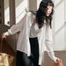 Lenzing Tencel Linen Shirt For Women 2025 Spring Summer New Loose Cardigan Lightweight Button Lyocell Top_ecoleips.com