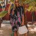 Women's Clothing Summer New Mid Length Slit Chiffon Printed Beach Sun Protection Shirt Holiday Style_ecoleips.com
