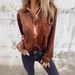 Verve New Velvet 2025 Long Sleeve Single-Breasted Versatile Loose Base Shirt For Women_ecoleips.com