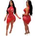 Women's Clothing sexy mesh hot diamond bubble bead feather dress _ecoleips.com
