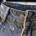 High Waisted Slimming Ripped Straight Leg Jeans European Style Rhinestone Studded Five Quarter Pants For Women Heavy Duty_ecoleips.com