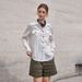 100% Linen Shorts For Women - Mid-Rise Relaxed Fit Walking Shorts, Classic "Quiet Luxury" Style For Spring Summer_ecoleips.com