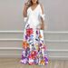 2024 Spring/Summer Betelling Elegant European And American Off-Shoulder Short-Sleeve V-Neck Printed A-Line_ecoleips.com