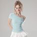 ng2510292 Summer New Pure Desire Style Hot Girl Cotton Short Sleeve T-Shirt Slim Fit Versatile Design Top Women_ecoleips.com