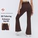 High Waisted, Slimming, Slightly Flared Yoga Pants For Women, Hip Lifting, Slimming, Stretchy, Suitable For Pilates Workouts, Fitness Pants D26017_ecoleips.com