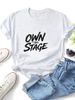 Women's Stage Domination Pattern, Cotton Short-Sleeve Casual Fashion Street Style T-Shirt_ecoleips.com