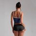 European American Style Pure And Alluring Low-neck Color-blocked Camisole, Sexy Slim-fit Crop Top For Women_ecoleips.com