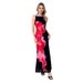 Women's Clothing Spring and Summer New Products Women's Slim Suspender Contrast Color Floral Print Dress Long Skirt Women_ecoleips.com